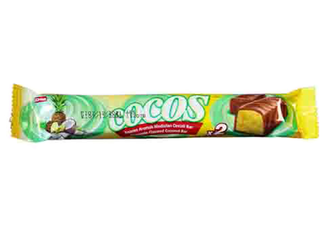 Батончик "Cocos Bar" в молочном шоколаде с кокосом со вкусом ананаса 48г