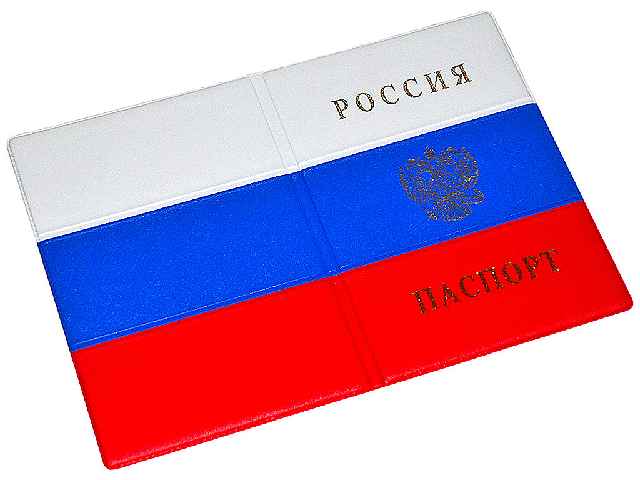 Обложка для паспорта ДПС "Россия" ПВХ, тиснение герб