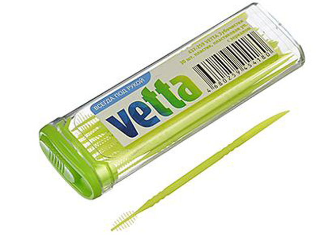 Зубочистки VETTA 30шт. пластик, в пласт. упак. с зеркалом