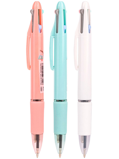 Ручка автоматическая Deli 4-цветная 