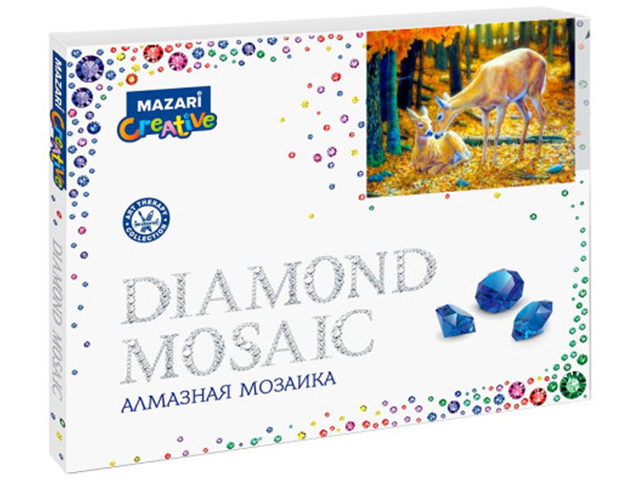 Алмазная мозаика Mazari Creative "Малыши в лесу" 40х50 см, на подрамнике