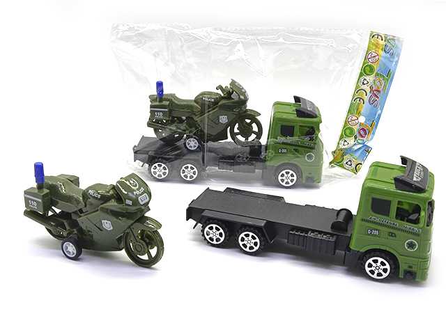 Игровой набор "Автовоз" с военной техникой №MR-118 22х7х12см