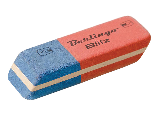 Ластик Berlingo "Blitz" 42х14х8 мм, комбинированный каучук