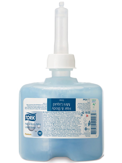 TORK Premium Мыло-гель жидкое для тела и волос (S2) 475мл (для кода 153089)