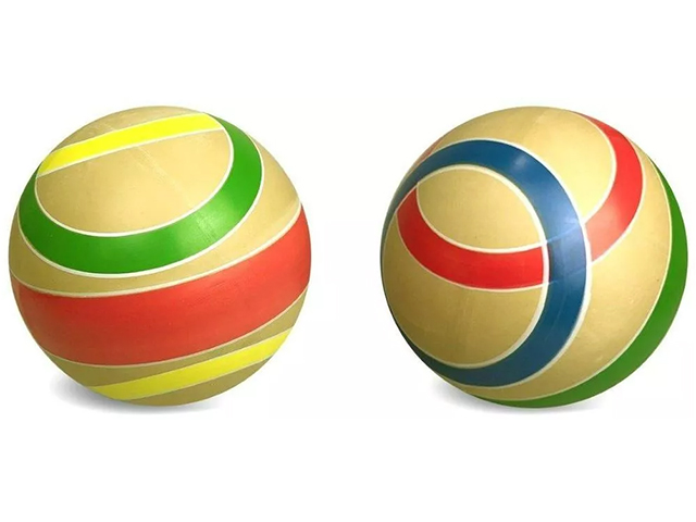 Мяч детский "Эко" 15 см, резиновый, ручное окрашивание