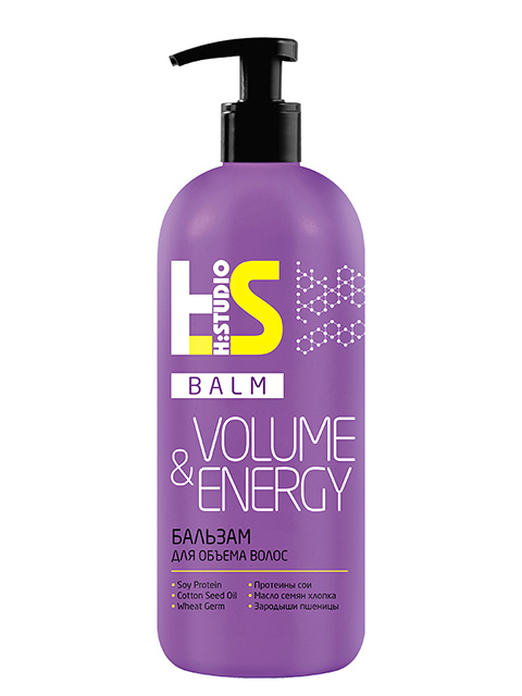Бальзам для волос "H:Studio. Volume&Energy" для обьема волос, 380г