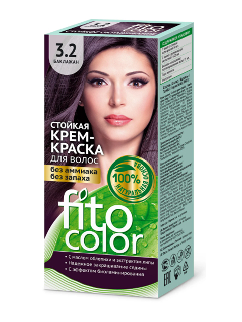 Крем-краска для волос FITOCOLOR 3.2 Баклажан