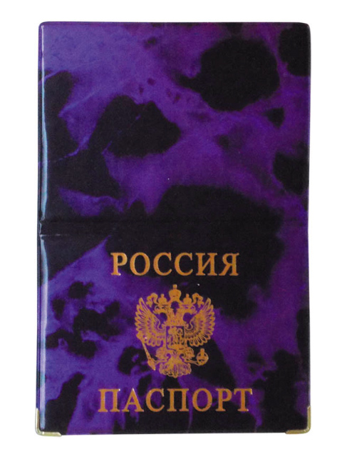 Обложка для паспорта Office Space ПВХ, глянцевая с гербом, металл. уголками