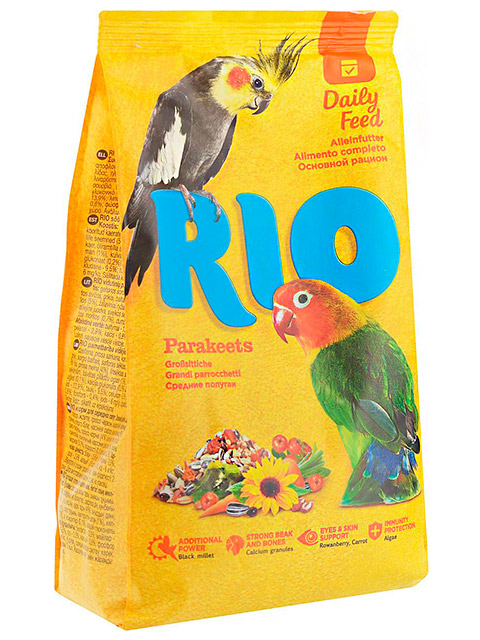 Корм "RIO" для средних попугаев 500 гр.