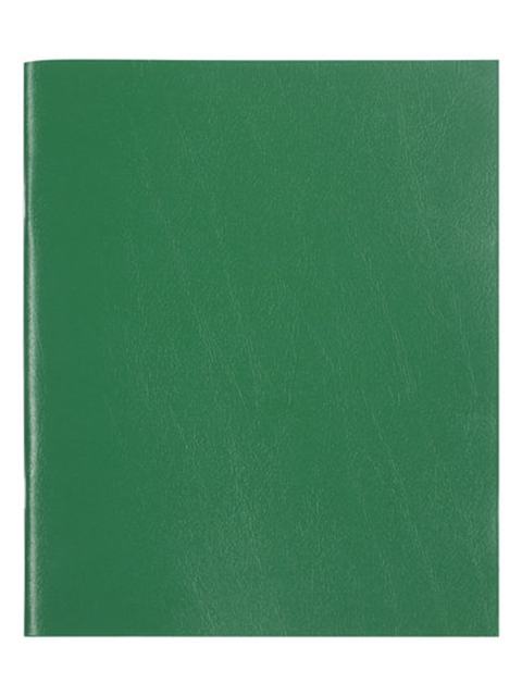 Тетрадь 96 л., бумвинил, офсет №2, клетка, с полями, STAFF, зеленый