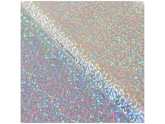 Пленка упаковочная голография "Конфетти" 70х100 см,серебро