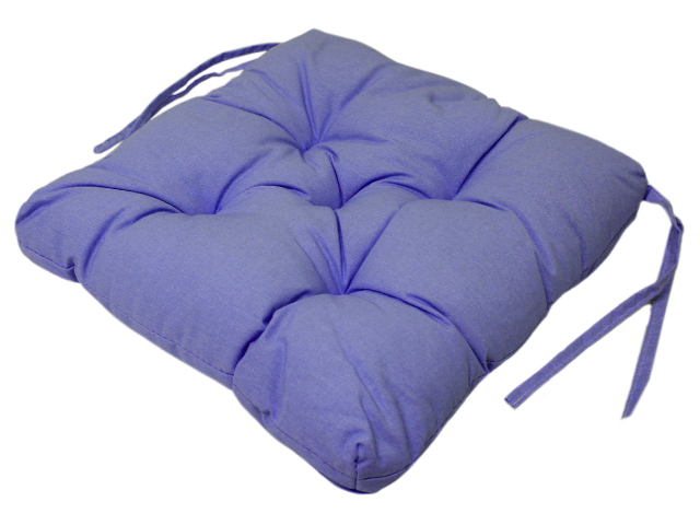 Подушка для стула 35х35см, бязь, фиолетовый