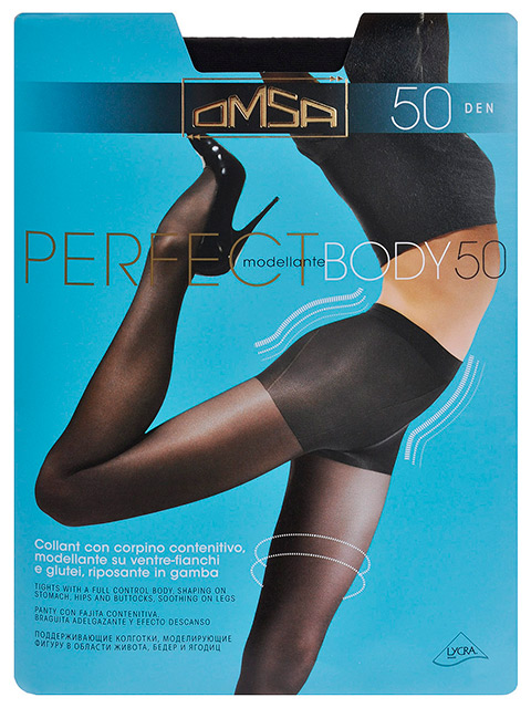 Колготки женские Omsa "Perfect Body 50" Fumo 4-L