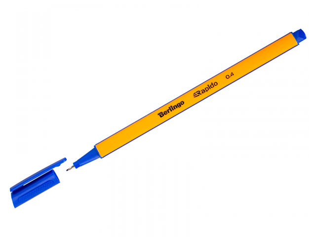 Ручка капиллярная Berlingo "Rapido" 0,4 мм, синяя