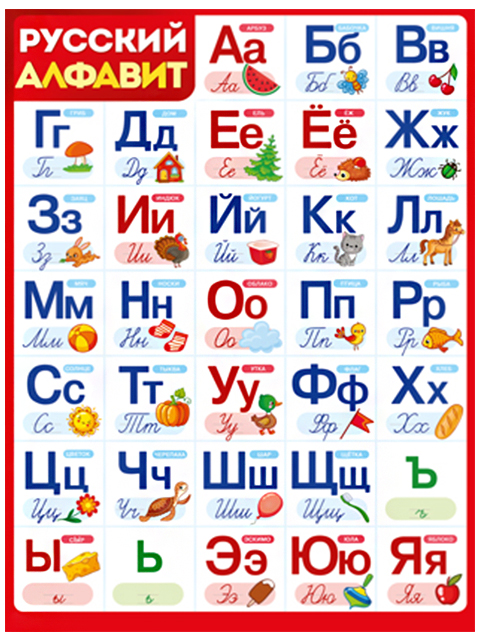 Плакат А2 "Русский алфавит"