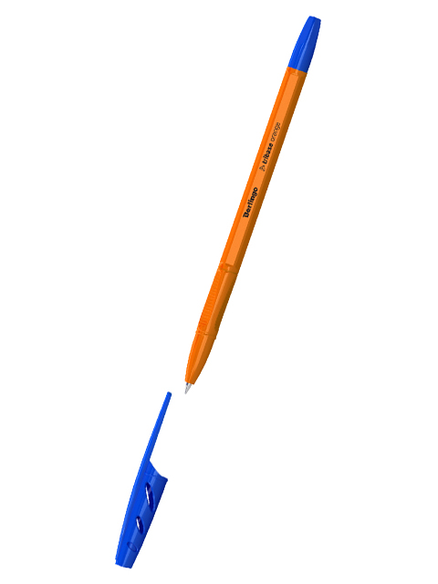 Ручка шариковая Berlingo "Tribase Orange" 0,7 мм, синяя