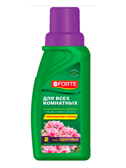 Bona Forte Для всех комнатных растений ЗДОРОВЬЕ, флакон 285 мл.
