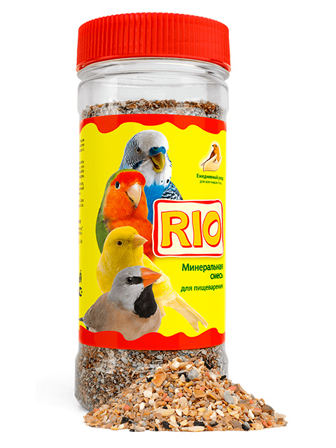 Минеральная смесь для птиц "RIO" для пищеварения 600гр. 1/12