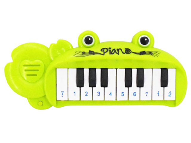 Музыкальный инструмент Пианино "Лягушонок" 26см, на батарейках (не входят в комплект)