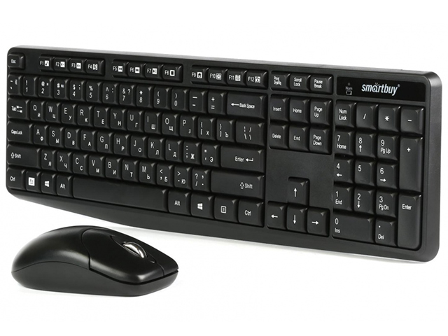 Клавиатура+мышь комплект Smartbuy ONE USB черный