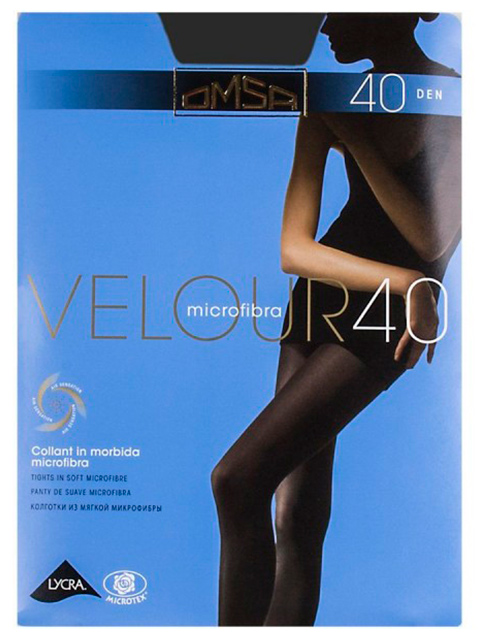 Колготки женские Omsa "Velour 40" Nero 3-M