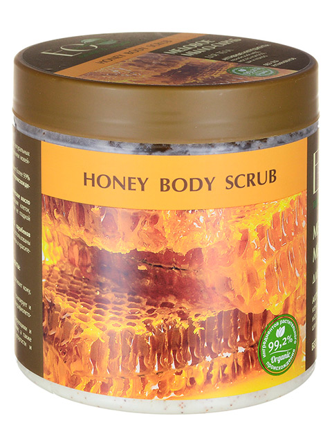 Мыло-скраб для тела ЕОО "Honey body scrub" медовое, 450 мл