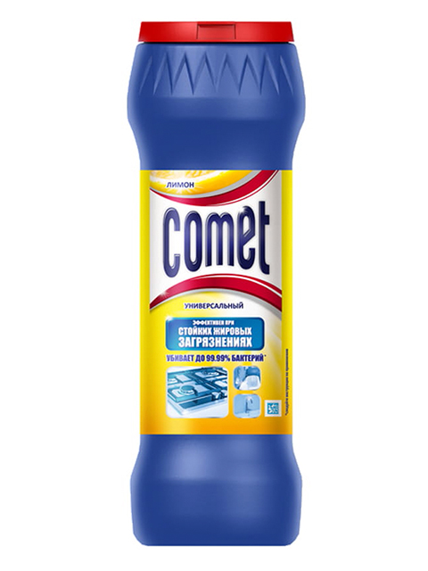 Comet СЧС 475г "Лимон" порошок универсальный, пластиковая упаковка 