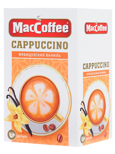 Напиток кофейный растворимый "MacCoffee" 3в1 - Капучино Французская ваниль