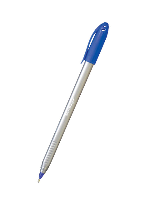 Ручка шариковая Berlingo "Trangle Silver" 1 мм синяя
