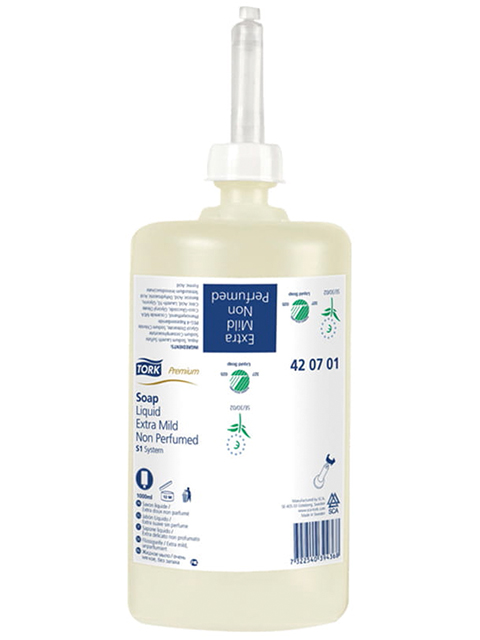 TORK Premium (S1) Картридж с жидким мылом 1л ультра-мягкое без запаха (для кода 128245, 221680)