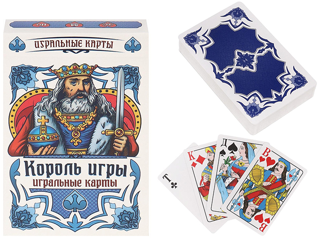 Карты игральные MILAND "Король Игры" картон  54 шт.