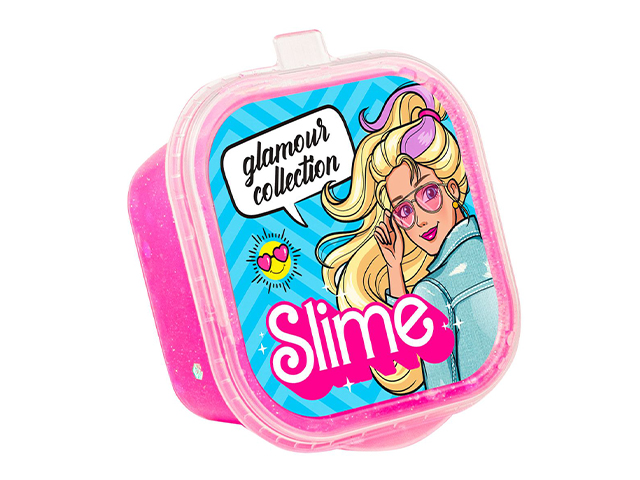 Игрушка Волшебный мир "Slime. Glamour collection" розовый с блестками 60г