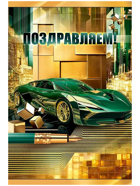Открытка А5 "Поздравляем!"