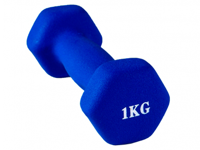 Гантель 1,0 кг, синяя