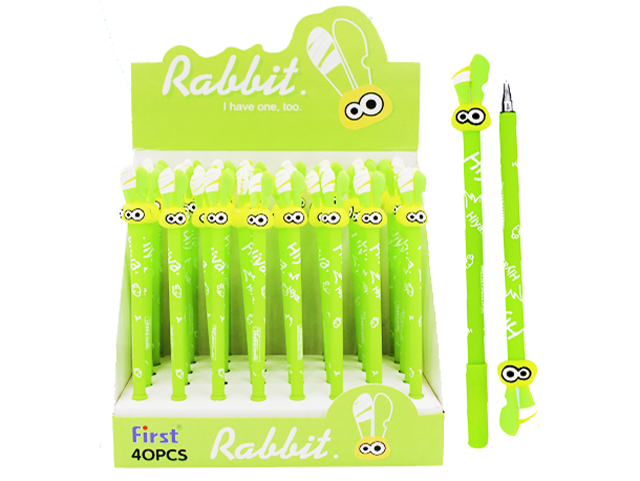 Ручка гелевая Basir "Зайчик" 0,5 мм, черный