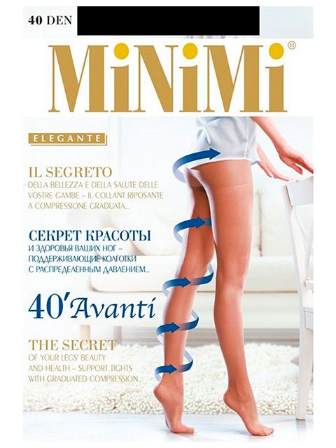 Колготки женские MiNiMi "Avanti 40" Nero 3-M