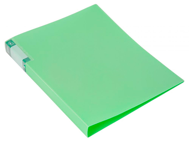 Папка А4 с прижимом Бюрократ "Gems" 0,7 мм, зеленый турмалин