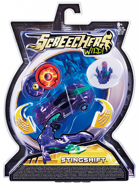 Игрушка "Screechers Wild" машинка-трансформер Дикие Скричеры, в блистере