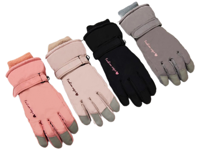 Перчатки женские "Kimlin" болоньевые,  двойные, флис