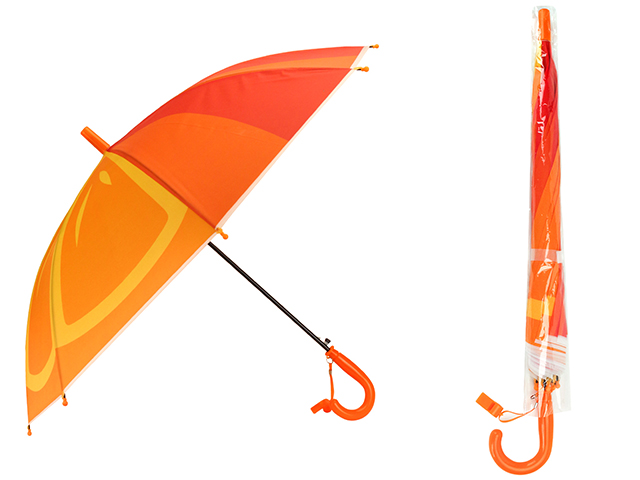 Зонт-трость детский "Апельсин" 50см, SOFT TOUCH (в пакете) 