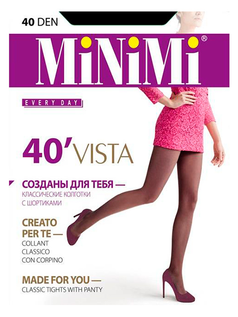 Колготки женские MiNiMi "Vista 40" Nero 2-S