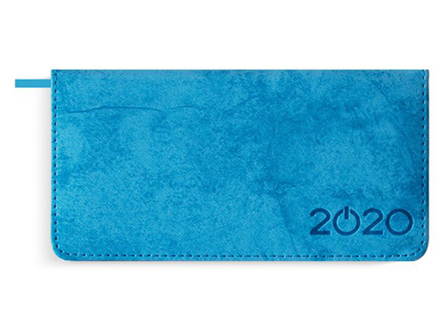 Еженедельник датированный А6 64 листа Феникс+ "Escalada 2020. Джинс Делавэ" голубой, твердый переплет