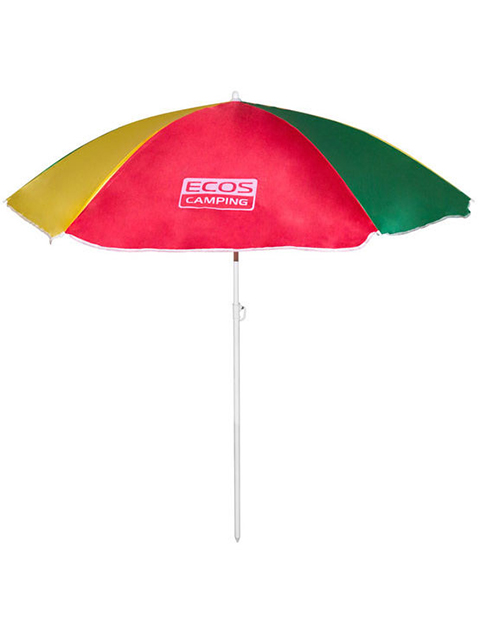 Зонт пляжный 160х6см, штанга складная, 165см