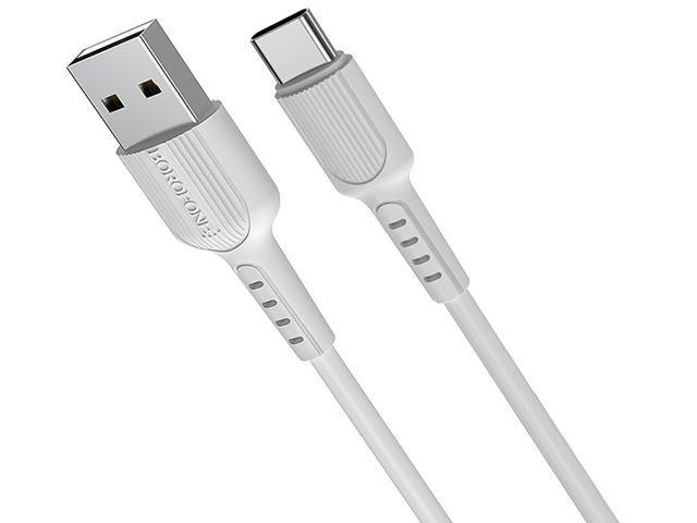Дата-кабель Borofone BX16a USB-Type-C USB 2.0A, 1м, (White)