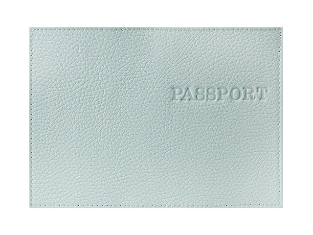 Обложка для паспорта MILAND "PASSPORT флоттер", мята, натуральная кожа