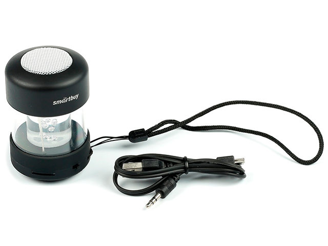 Колонка портативная Smart Buy CANDY PUNK SBS-1000 зарядка от USB, пластиковая, черная