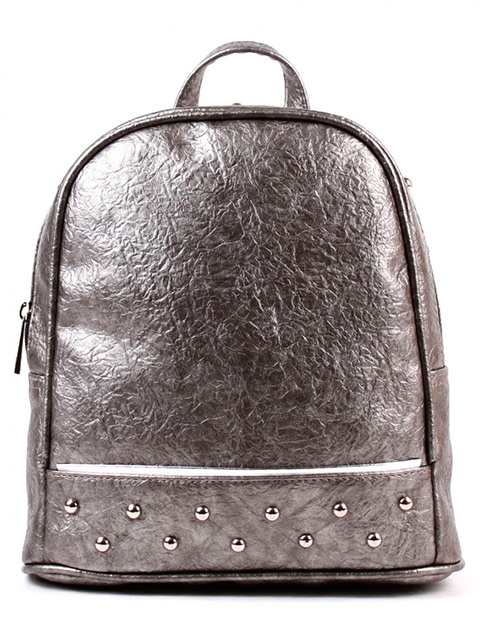 Рюкзак женский Медведково, искусственная кожа, серебро 240х230х100