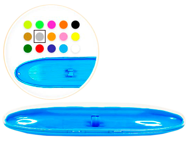 Футляр для ручки Schreiber, серебряный, пластик