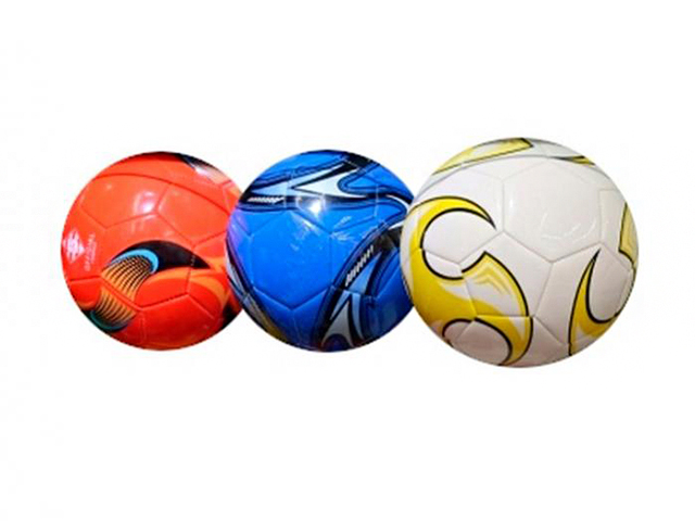 Мяч футбольный ПВХ (280гр) (размер 5), цвет МИКС