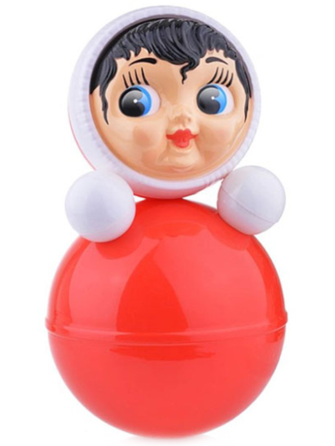 Игрушка-неваляшка "Девочка" 36 см с рисунком 